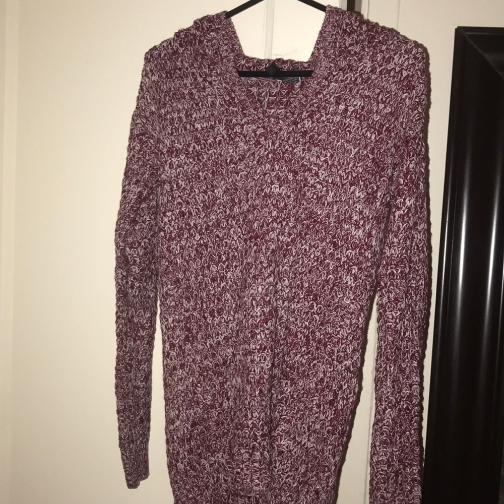 knitted hoodie